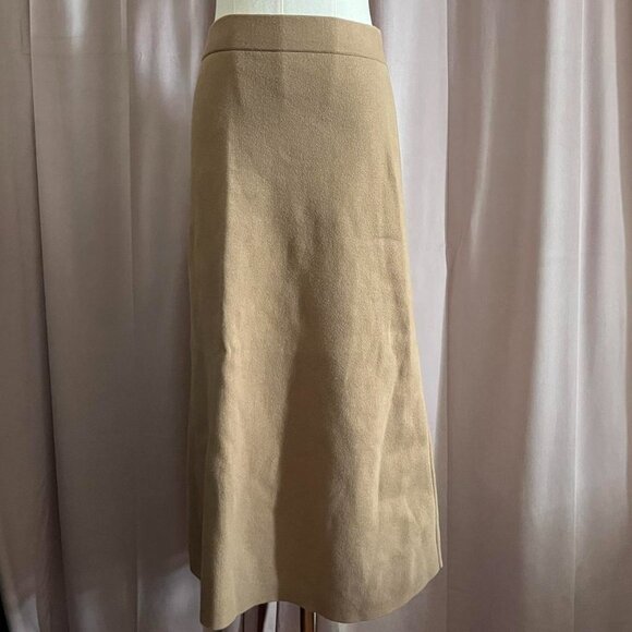 UNIQLO TAN Cotton Blend Midi Skirt for Fall and Winter - Picture 6 of 8